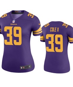 Minnesota Vikings Brian Cole Ii Purple Color Rush Legend Jersey - Robokeg