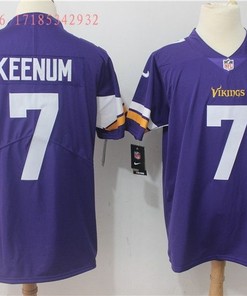Minnesota Vikings Case Keenum #7 Nfl 2020 Purple Jersey Jersey - Robokeg