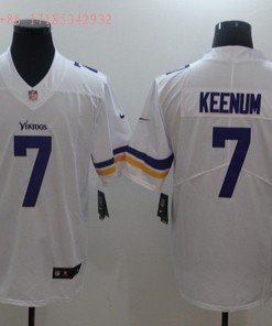 Minnesota Vikings Case Keenum #7 Nfl 2020 White Jersey Jersey - Robokeg