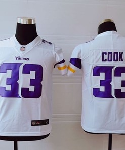 Minnesota Vikings Dalvin Cook #33 Nfl 2020 White Jersey - Robokeg