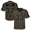 Minnesota Vikings Dalvin Cook 33 Nfl Olive 2021 Salute To Service Game Men Jersey For Vikings Fans - Robokeg