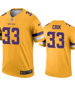 Minnesota Vikings Dalvin Cook Gold Inverted Legend Jersey - Robokeg