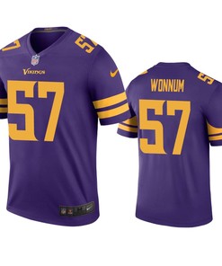 Minnesota Vikings D.j. Wonnum Purple Color Rush Legend Jersey - Robokeg