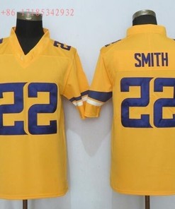 Minnesota Vikings Emmitt Smith #22 Nfl 2020 Gold Jersey Jersey - Robokeg