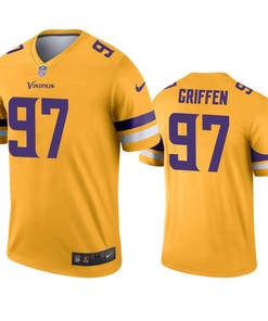 Minnesota Vikings Everson Griffen Gold Inverted Legend Jersey - Robokeg