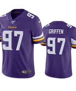 Minnesota Vikings Everson Griffen Purple 100th Season Vapor Limited Jersey - Robokeg