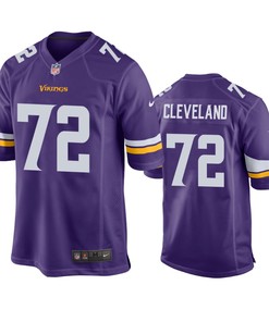 Minnesota Vikings Ezra Cleveland Purple 2020 Nfl Draft Game Jersey - Robokeg