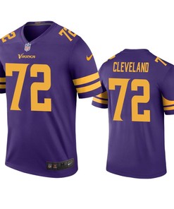 Minnesota Vikings Ezra Cleveland Purple Color Rush Legend Jersey - Robokeg