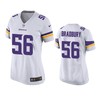 Minnesota Vikings Garrett Bradbury 2019 Nfl Draft White Game Womens Jersey - Robokeg