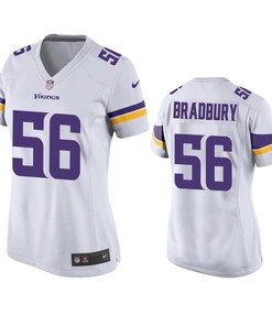 Minnesota Vikings Garrett Bradbury 2019 Nfl Draft White Game Womens Jersey - Robokeg