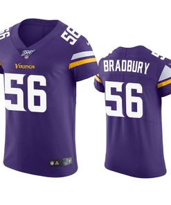 Minnesota Vikings Garrett Bradbury Purple 100th Season Vapor Elite Jersey - Robokeg