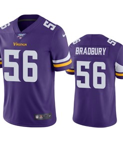 Minnesota Vikings Garrett Bradbury Purple 100th Season Vapor Limited Jersey - Robokeg