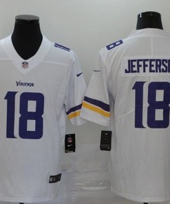 Minnesota Vikings Justin Jefferson #18 Nfl 2020 White Jersey Jersey - Robokeg