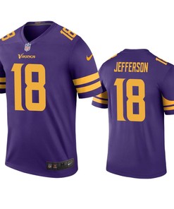 Minnesota Vikings Justin Jefferson Purple Color Rush Legend Jersey - Robokeg