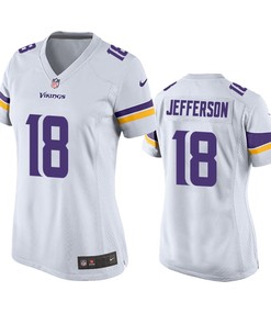 Minnesota Vikings Justin Jefferson White 2020 Nfl Draft Game Jersey - Robokeg