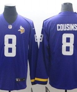 Minnesota Vikings Kirk Cousins #8 Nfl 2020 Dark Blue Jersey - Robokeg