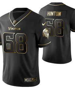 Minnesota Vikings Kyle Hinton 68 2021 Nfl Golden Brandedition Black Jersey Gift For Vikings Fans - Robokeg