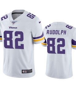 Minnesota Vikings Kyle Rudolph White 100th Season Vapor Limited Jersey - Robokeg