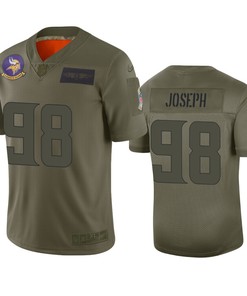 Minnesota Vikings Linval Joseph Camo 2019 Salute To Service Limited Jersey - Robokeg