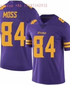 Minnesota Vikings Randy Moss #84 Nfl 2020 Purple Jersey Jersey - Robokeg
