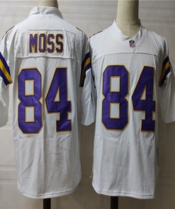 Minnesota Vikings Randy Moss #84 Nfl 2020 White Jersey - Robokeg