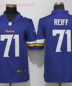 Minnesota Vikings Riley Reiff #33 Nfl 2020 Cobalt Blue Jersey Jersey - Robokeg