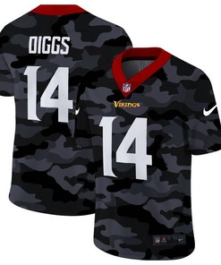 Minnesota Vikings Stefon Diggs #14 Nfl 2020 Camo Black Jersey - Robokeg