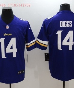 Minnesota Vikings Stefon Diggs #14 Nfl 2020 Cobalt Blue Jersey Jersey - Robokeg