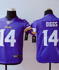Minnesota Vikings Stefon Diggs #14 Nfl 2020 Purple Blue Jersey - Robokeg