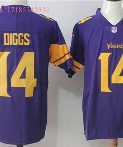 Minnesota Vikings Stefon Diggs #14 Nfl 2020 Purple Jersey Jersey - Robokeg