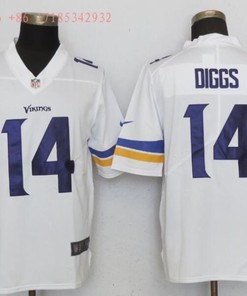 Minnesota Vikings Stefon Diggs #14 Nfl 2020 White Jersey Jersey - Robokeg
