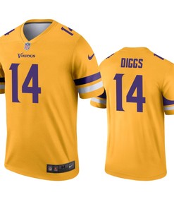 Minnesota Vikings Stefon Diggs Gold Inverted Legend Jersey - Robokeg