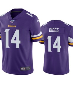 Minnesota Vikings Stefon Diggs Purple 100th Season Vapor Limited Jersey - Robokeg