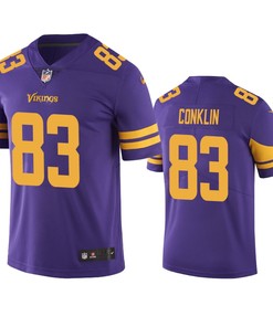 Minnesota Vikings Tyler Conklin Purple Nike Color Rush Limited Jersey - Robokeg