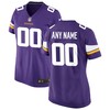 Minnesota Vikings Womens Custom Game Jersey Purple Custom Jerseys Nfl - Robokeg