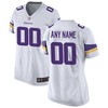 Minnesota Vikings Womens Custom Game Jersey - White Custom Jerseys Nfl - Robokeg
