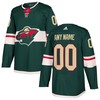 Minnesota Wild Adidas Authentic Custom Jersey - Green Custom Jerseys Nhl - Robokeg