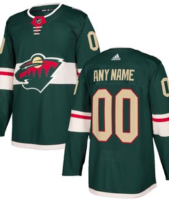 Minnesota Wild Adidas Authentic Custom Jersey - Green Custom Jerseys Nhl - Robokeg
