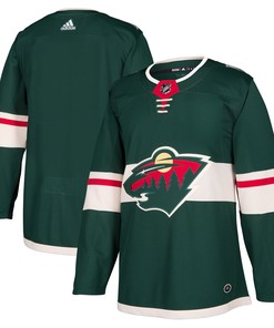 Minnesota Wild Adidas Home Authentic Blank Jersey - Green Nhl - Robokeg