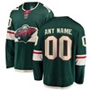 Minnesota Wild Fanatics Branded Home Breakaway Custom Jersey - Green Custom Jerseys Nhl - Robokeg