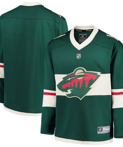 Minnesota Wild Fanatics Branded Home Replica Blank Jersey - Green Nhl - Robokeg