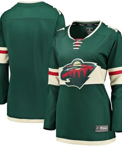 Minnesota Wild Fanatics Branded Womens Breakaway Home Jersey - Green Nhl - Robokeg