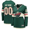 Minnesota Wild Fanatics Branded Womens Home Breakaway Custom Jersey - Green Custom Jerseys Nhl - Robokeg