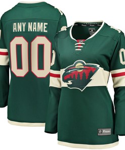 Minnesota Wild Fanatics Branded Womens Home Breakaway Custom Jersey - Green Custom Jerseys Nhl - Robokeg