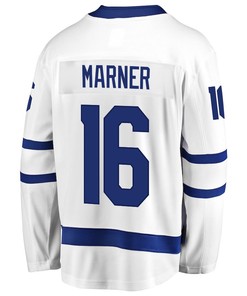 Mitchell Marner 16 Toronto Maple Leafs Stanley Cup 2023 Playoffs Patch Away Breakaway Men Jersey - White - Robokeg