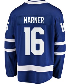 Mitchell Marner 16 Toronto Maple Leafs Stanley Cup 2023 Playoffs Patch Home Breakaway Men Jersey - Blue - Robokeg