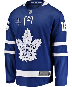 Mitchell Marner 16 Toronto Maple Leafs Stanley Cup 2023 Playoffs Patch Home Breakaway Men Jersey - Blue - Robokeg