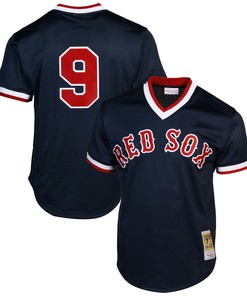 Mitchell & Ness Ted Williams Boston Red Sox 1990 Authentic Cooperstown Collection Batting Practice Jersey - Navy Blue Mlb - Robokeg