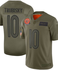 Mitchell Trubisky Chicago Bears Nike Youth 2019 Salute To Service Game Jersey - Olive - Robokeg
