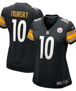Mitchell Trubisky Pittsburgh Steelers Womens Game Jersey - Black Nfl - Robokeg